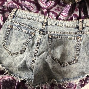 f21 high waisted jean shorts